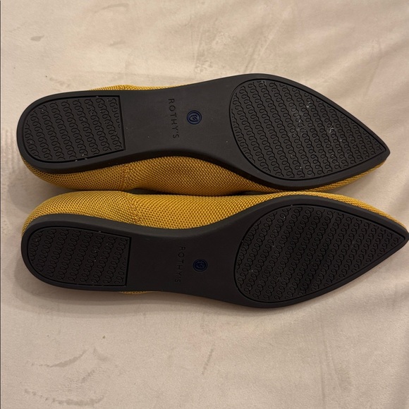 Rothy's The Point Mustard Yellow Flats, sz 8.5 - Picture 8 of 8